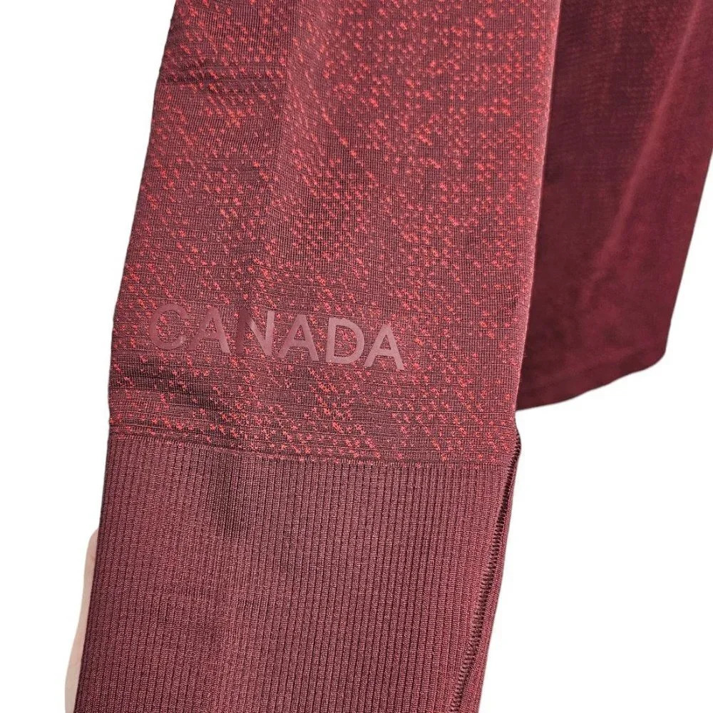 Lululemon Women's Team Canada Swiftly Tech Turtleneck 2.0 Size 12 Rare - Picture 7 of 12